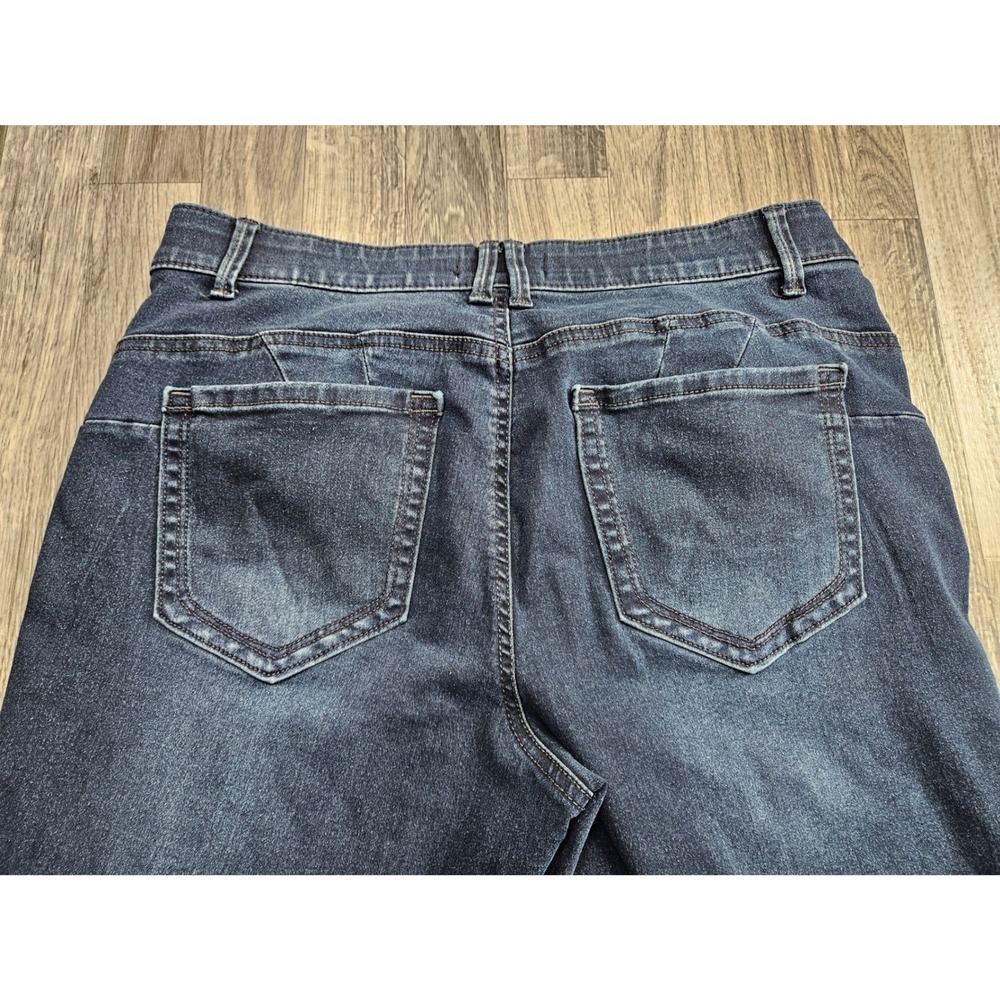 Angels Forever Young 360 Sculpt Skinny Jeans Women 14 Blue Stretch Denim - Picture 3 of 11
